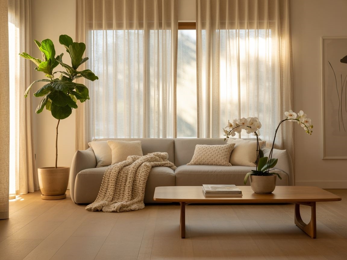 wygodna sofa w jasnym wnętrzu
